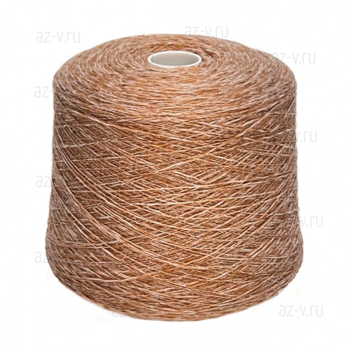 Пряжа в бобине, Zegna Baruffa Fiammato, светлый арахис 800018, 100% меринос
