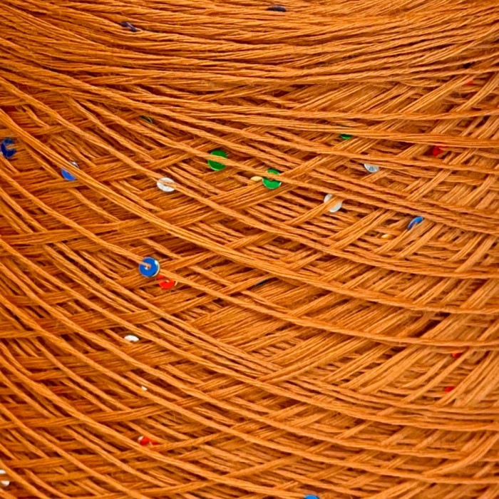 Пряжа в бобине, Paillettes Merino, 43368 арахис , 100% меринос