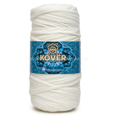 Шнур 6 мм, 501/5 супер белый , акрил