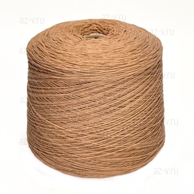 Пряжа в бобине, Lana Cotone, арахис 16-1323, 70% хлопок, 30% меринос