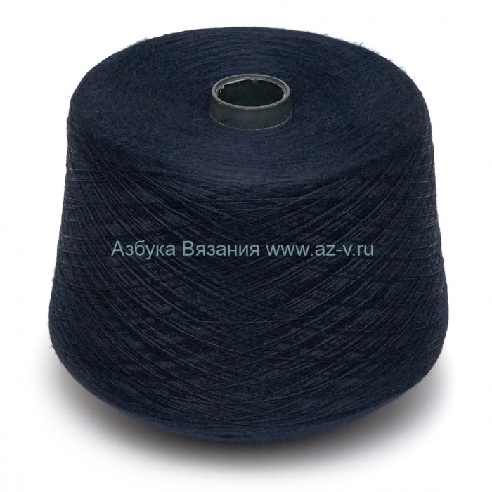 Пряжа в бобине, школьный синий 523/9, 30% шерсть, 70% акрил, 31/2, Пинск